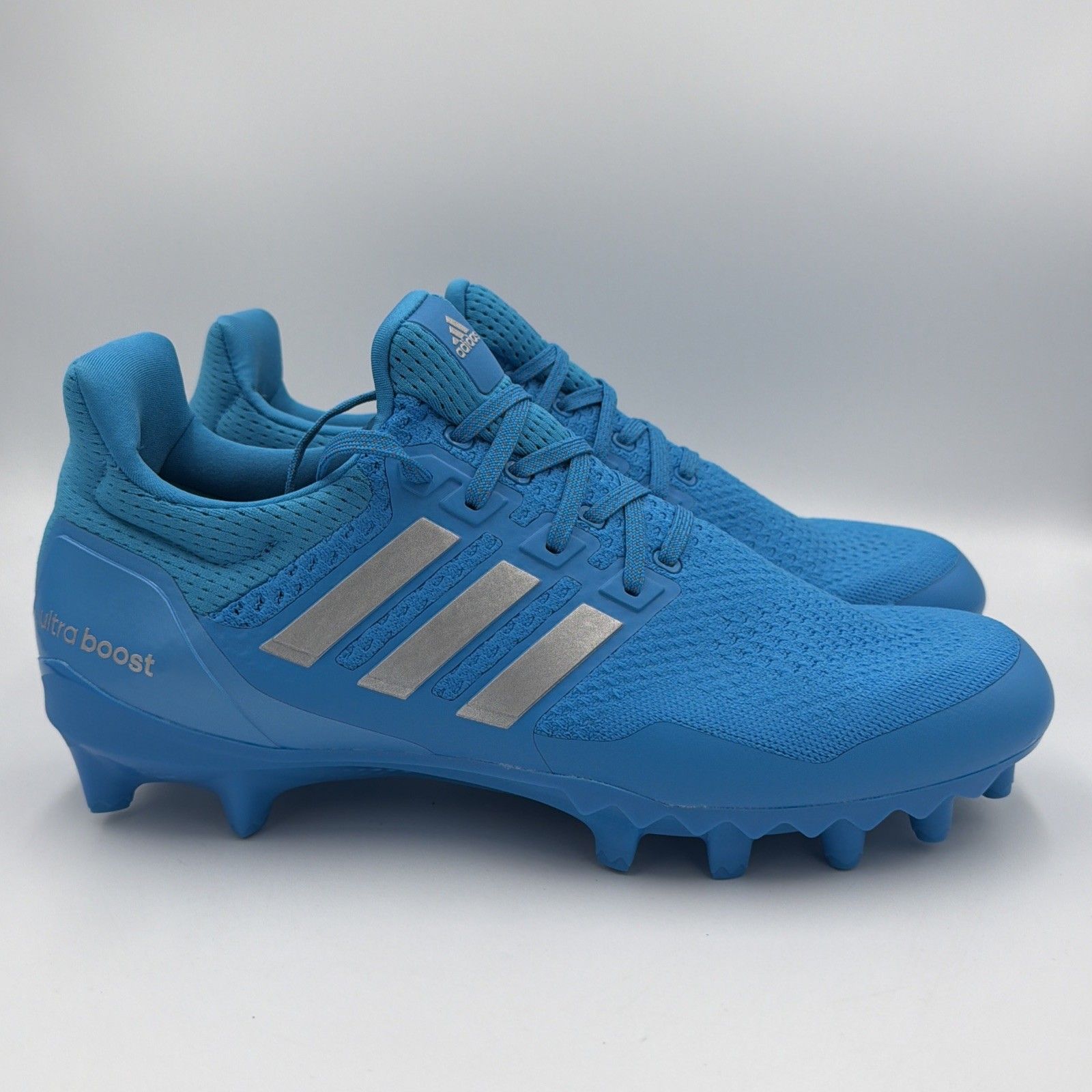 Size 12 Mens Adidas Ultraboost Cleat Blue Silver Football Cleats Jp7412 Nwt